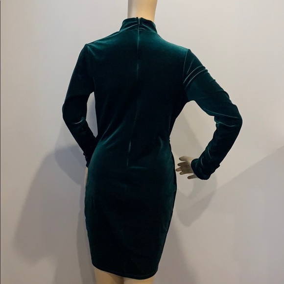 Ms. Blair Velvet Mini Dress - Hunter - Picture 5 of 5